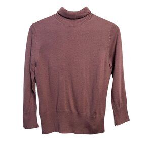 Banana Republic Women's M Turtleneck Extra Fine Italian Merino Wool Sweater Soft